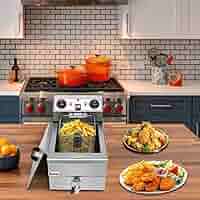 Amazon.com: Commercial Deep Fryer 23.26Qt/22L Stainless